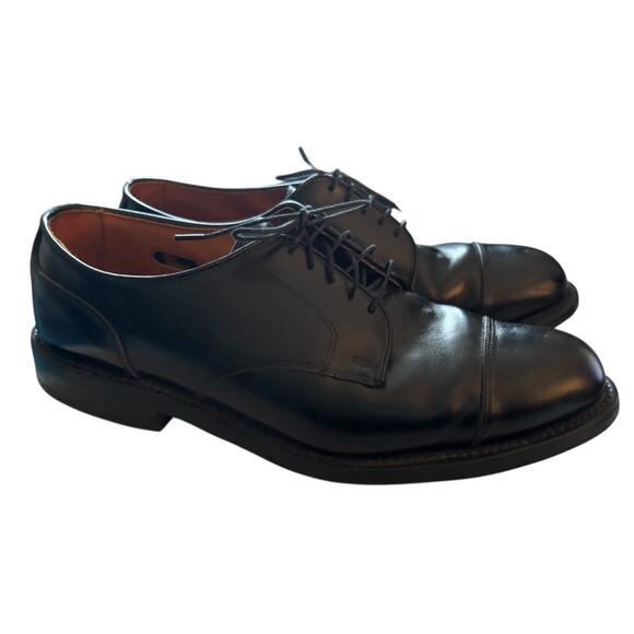 Allen Edmonds Mens Fairgate Oxford Dress Shoes Black Cap Toe Lace Up 9.5 D - Picture 3 of 9